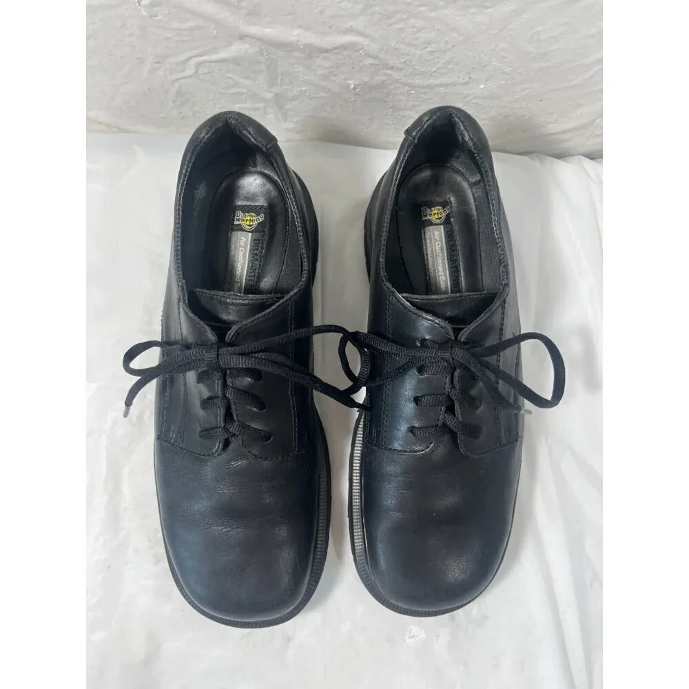 Dr Martens 9258 PLATFORM ENGLAND Black Leather Lace Up Shoes Men's SIZE 9